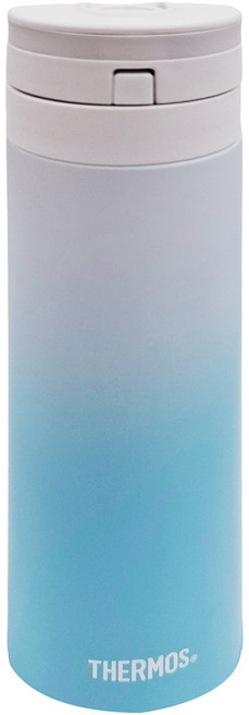 THERMOS 膳魔師 超輕量 不鏽鋼真空保溫瓶 JNS-453 450ml, 漸層藍, 1個