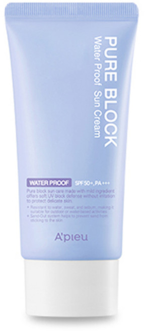 어퓨 퓨어 블록 내추럴 워터프루프 선크림 SPF50+ PA+++, 50ml, 1개