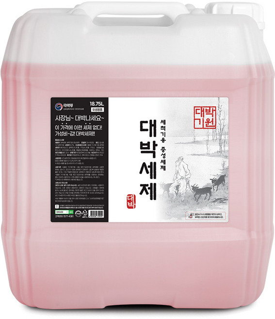 대박세제 식기세척기용 중성세제, 18.75L, 1개