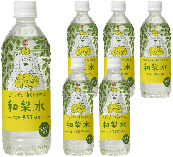 Gold-Pak 和梨風味水, 500ml, 6個