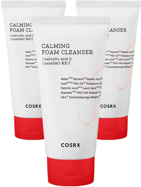 코스알엑스 에이씨 컬렉션 카밍 폼 클렌저, 150ml, 3개 - 쿠팡
