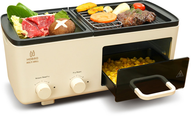 호브로 고출력 4 in 1 전기 멀티그릴, QF-HG01Q