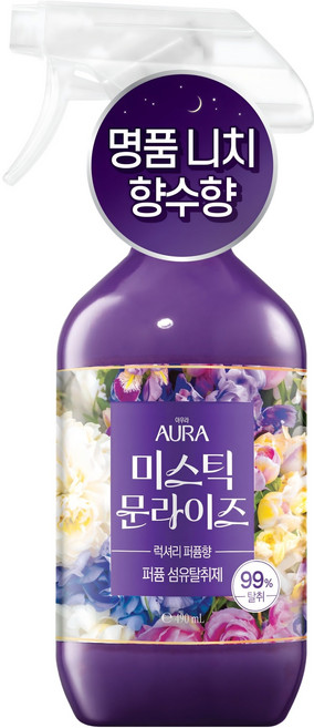 아우라 퍼퓸 섬유탈취제 미스틱 문라이즈 본품, 490ml, 1개