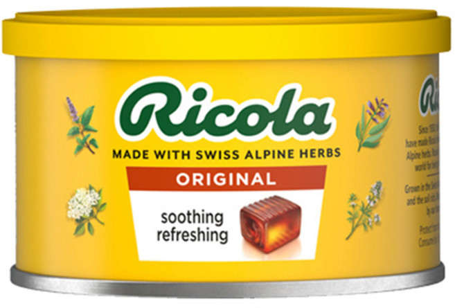 리콜라 스위스 오리지널 허브 드럼, 100g, 1개