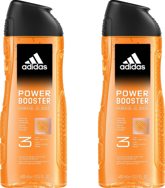 adidas 愛迪達 男性三合一潔顏洗髮沐浴露 極限釋放, 400ml, 2瓶