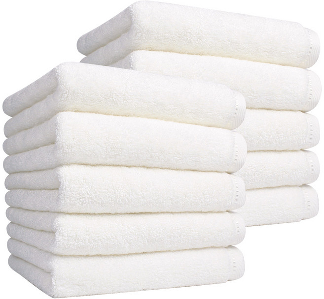 송월타월 라베나 수건 200g 뱀부얀, 아이보리, 10개