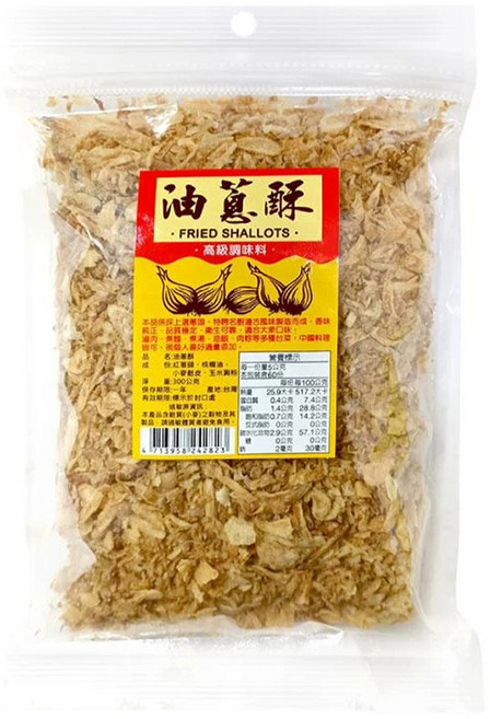 WON LAI WON 旺來旺 油蔥酥 高級調味配料, 300g, 1包