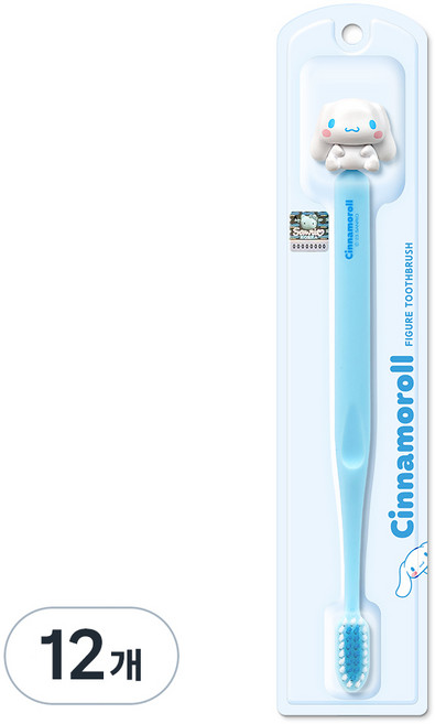 아텍스 산리오 시나모롤 피규어 칫솔 6세이상, 시나모롤(블루), 1개입, 12개