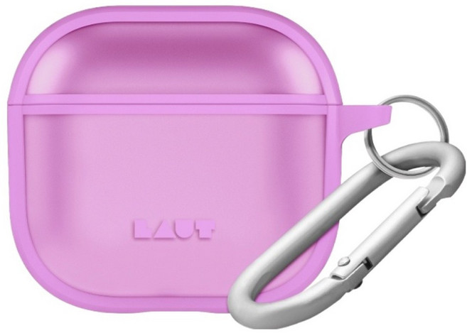 LAUT 萊德 防摔防塵保護殼, AirPods 4, 亮粉色, 1個