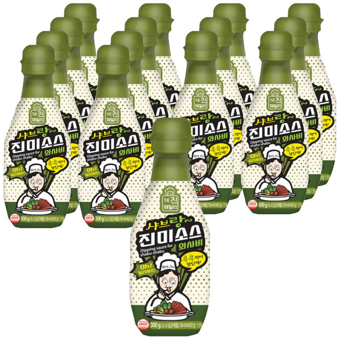 진미 THE진패밀리 진미소스 와사비, 300g, 15개