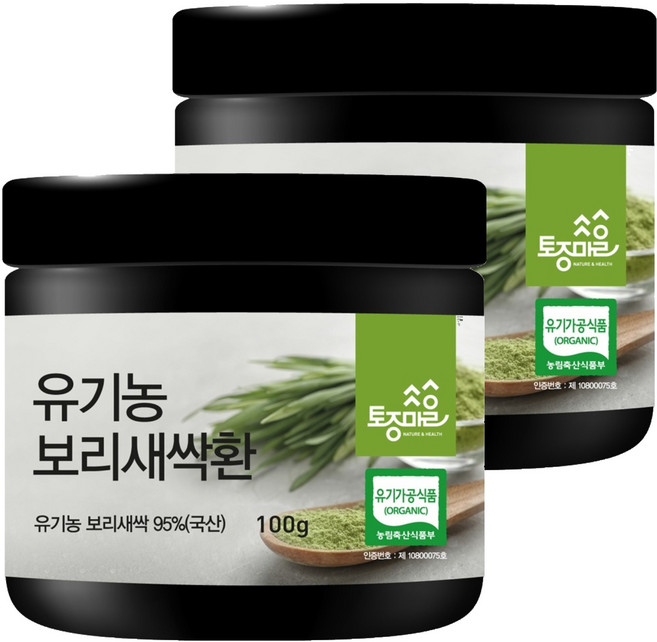 토종마을 유기농 보리새싹환, 100g, 2개