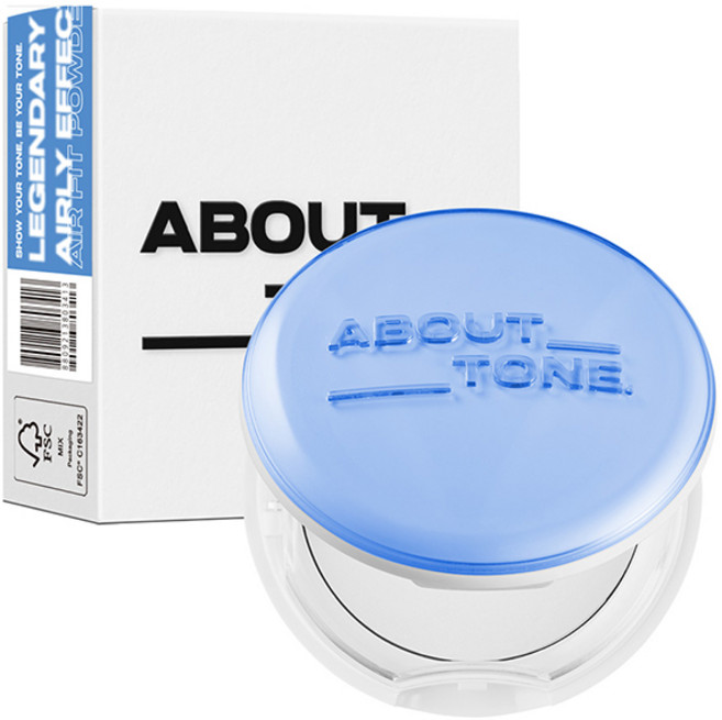 어바웃톤 에어 핏 파우더 팩트 8g, 화이트, 1개