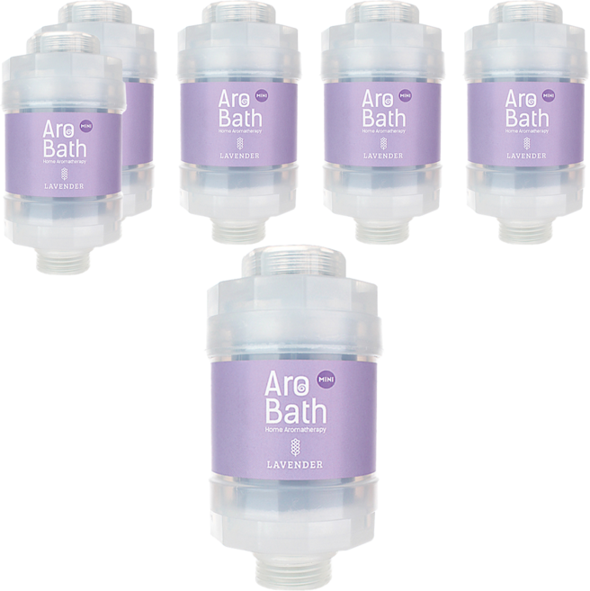 Dewbell Aero bath迷你維他命蓮蓬頭濾芯, 6個, 薰衣草