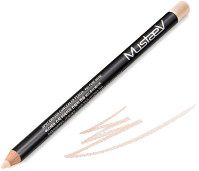 머스테브 스팟 이레이저 컨실러 펜슬 2.5g, 1개, 01호 퓨어베이지