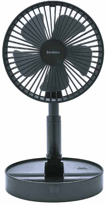 제크롤 접이식 휴대용 무선 선풍기, JK-F720N, 네이비