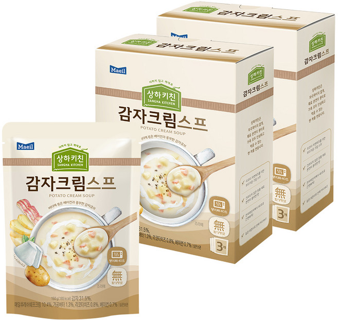 상하키친 감자크림스프, 150g, 6개