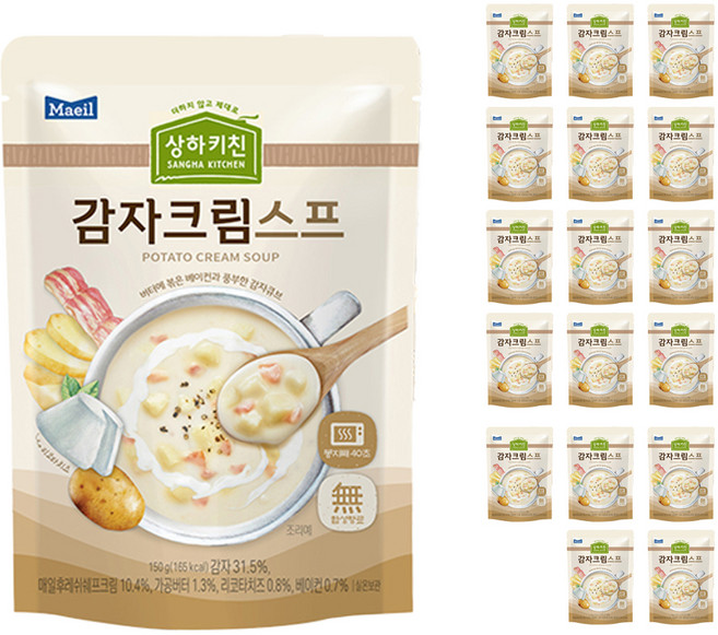 상하키친 감자크림스프, 150g, 18개
