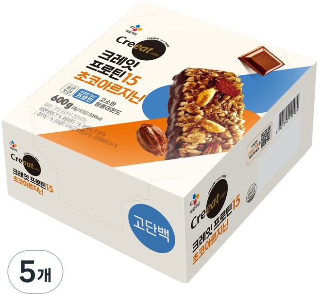 creeat 蛋白質15 巧克力精胺酸 12入, 600g, 5個