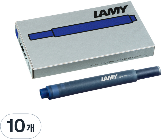 LAMY 만년필용 잉크 카트리지, 블루블랙, 10개