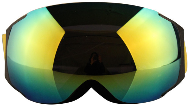 이프플라잉 스키 스노우보드 고글 YH112, 블랙 + 옐로우, 1개