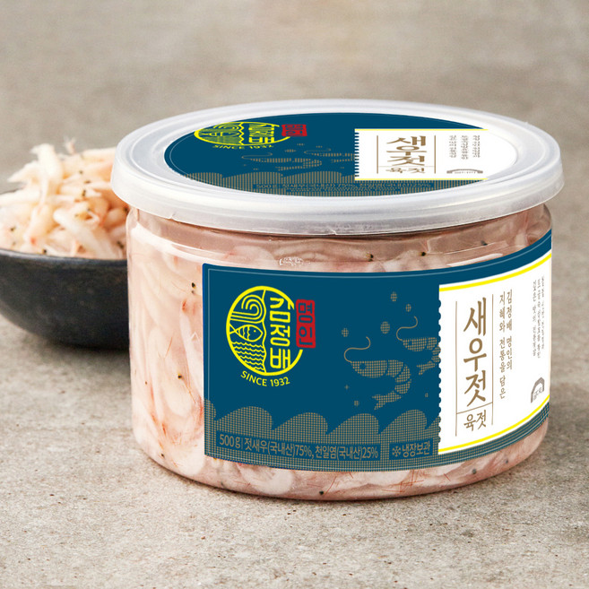 굴다리 김정배 명인젓갈 새우 육젓, 500g, 1개