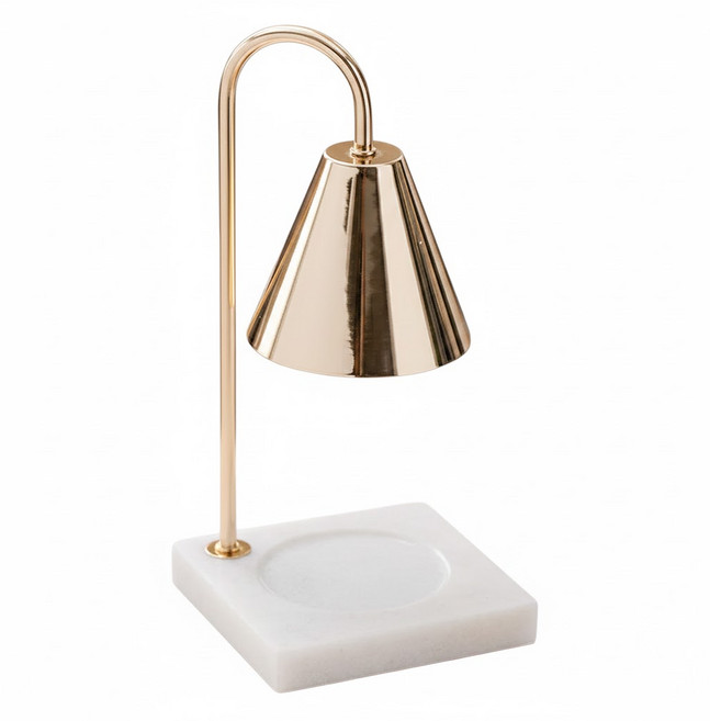 大理石融蠟燈 定時 + 調光款, 玫瑰金 + 白大理石