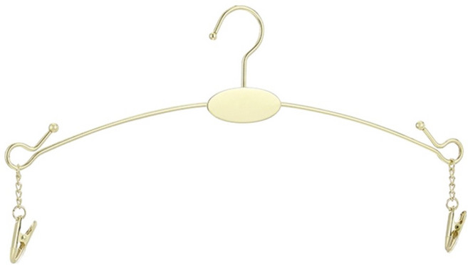 철제 집게 속옷 걸이 10p, 골드, 1개