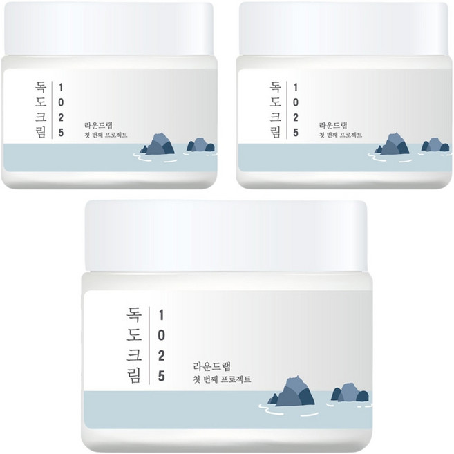 라운드랩 1025 독도 크림, 80ml, 3개