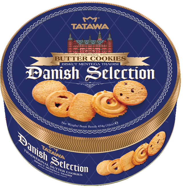 타타와 데니쉬 셀렉션 버터 쿠키, 454g, 1개