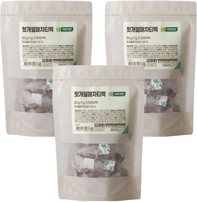 자연지인 헛개열매 차 티백, 1g, 50개입, 3개