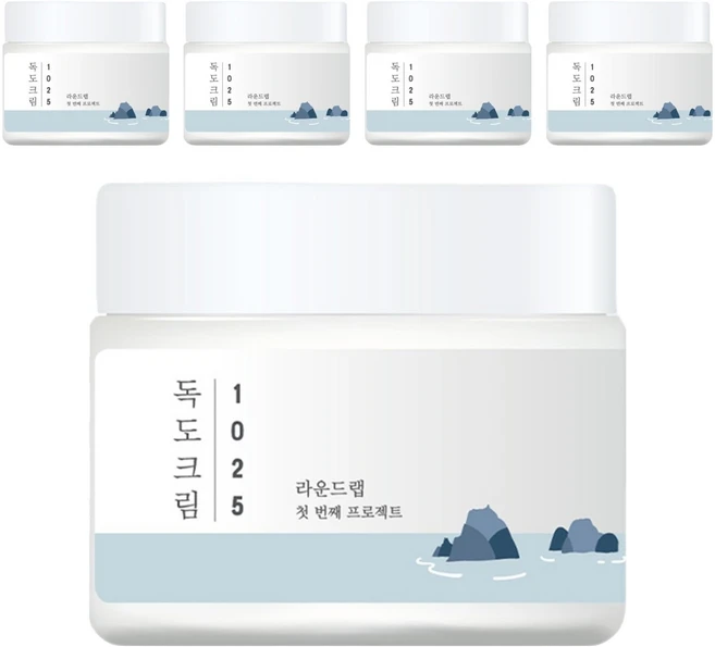 라운드랩 1025 독도 크림, 80ml, 5개 - 쿠팡