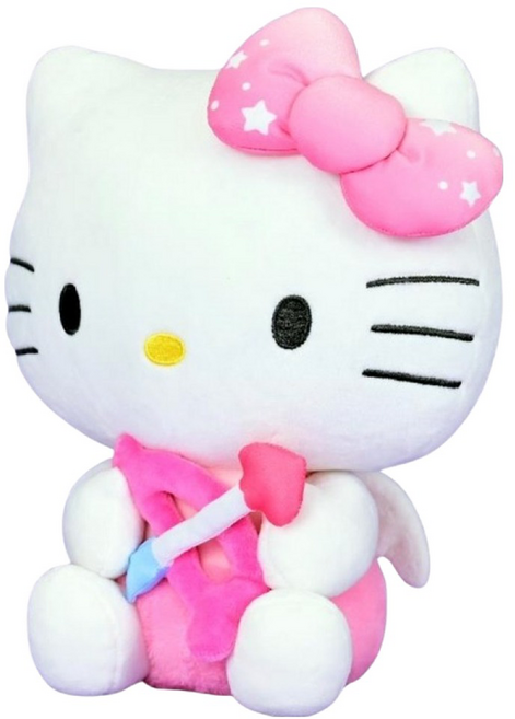 KHTOY 三麗鷗 邱比特系列 Hello Kitty絨毛玩具 16吋, 粉色, 1個