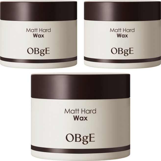 OBgE 台灣公司貨 百變造型護髮髮蠟 淡香型, 120g, 3個