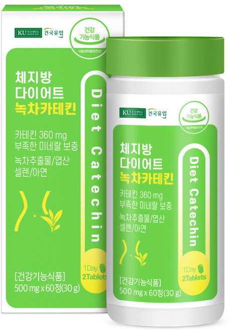 건국유업 체지방 다이어트 녹차 카테킨 30g, 1개