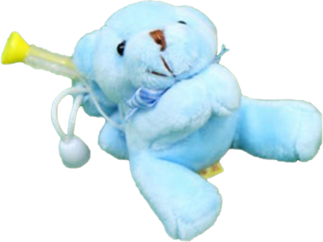 카시야골프 샤프트장착 캐릭터 곰돌이 인형 골프티, 스카이블루, 1개