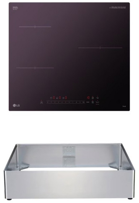 LG전자 디오스 오브제컬렉션 인덕션 3구 + 케이스 15cm 세트 방문설치, BEI3QMBLOEA, 프리스탠딩