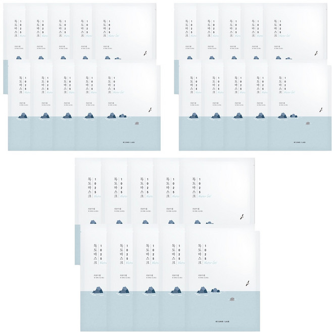 라운드랩 1025 독도 수분 워터겔 마스크 30ml, 1개입, 30개