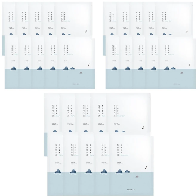 라운드랩 1025 독도 수분 워터겔 마스크 30ml, 1개입, 30개 - 쿠팡