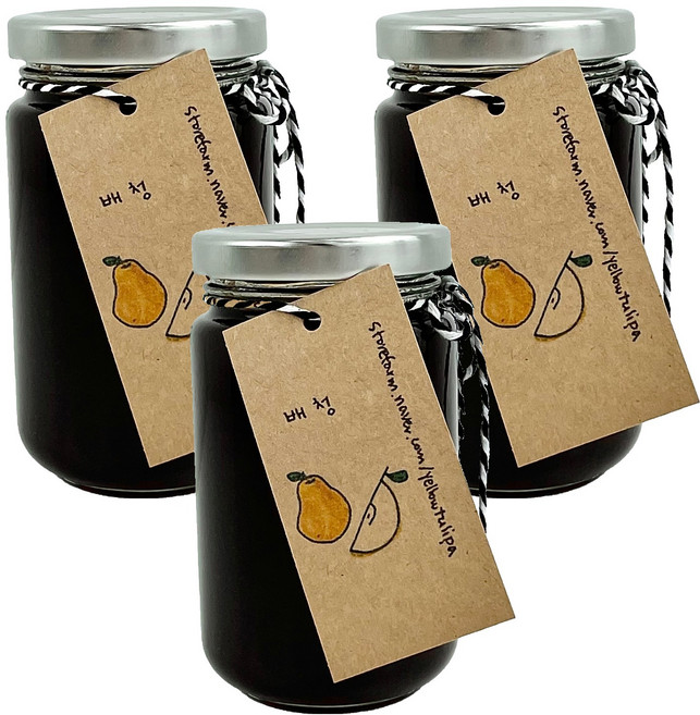 노랑튤립 배청, 250ml, 1개입, 3개