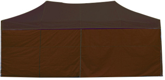 홍캐노피 스테인레스 프리미엄 캐노피 천막 민자 벽면 2.5 x 5 m, 브라운, 1개