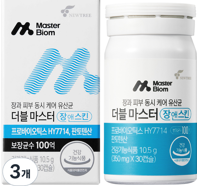 마스터바이옴 더블마스터 장앤스킨, 3개, 10.5g