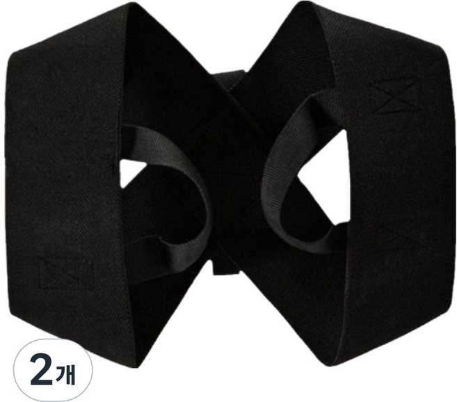 바른 자세 등 어깨 체형 밴드 블랙, 2개