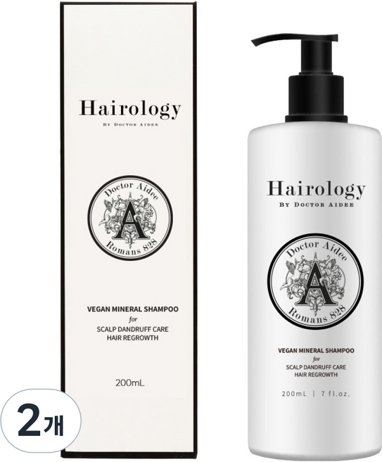 HairologyByDoctorAidee 純素頭皮護理防脫髮洗髮精, 2個, 200ml