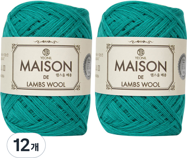 연일섬유 램스울 메종 뜨개실, 28피콕, 12개