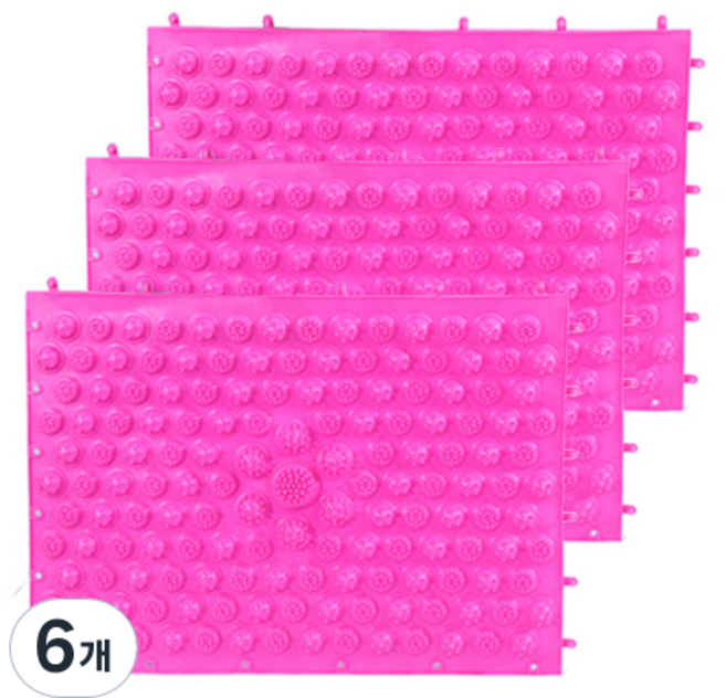 DIY 지압매트, 6개, 핑크