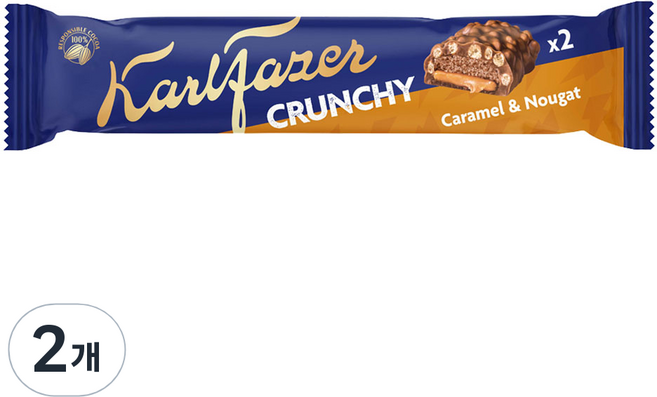 칼파제르 카라멜 누가 크런치 밀크 초콜릿, 55g, 2개