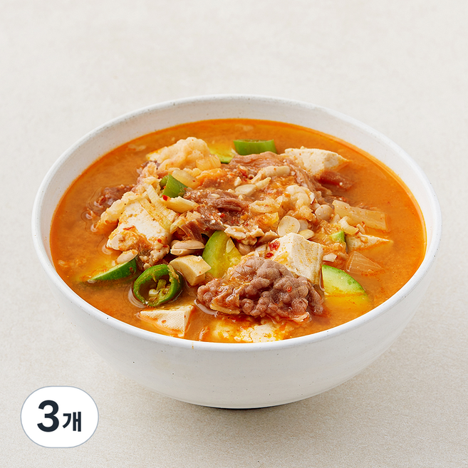 강남밥상 차돌박이 청국장, 500g, 3개