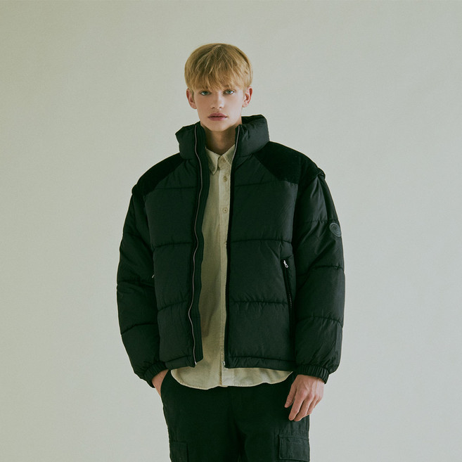 후아유 남녀공용 투웨이 유니 소매탈착 숏 푸퍼 패딩 점퍼