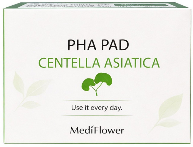 MediFlower 台灣公司貨 積雪草舒緩爽膚棉片, 60片, 1個