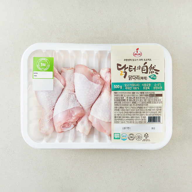 마니커 닭터의자연 무항생제 인증 1등급 닭다리 북채 (냉장), 500g, 1개